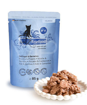 キャッツファインフード【特別価格品】クラシック No.17 ポルトリー&プラウン 85g