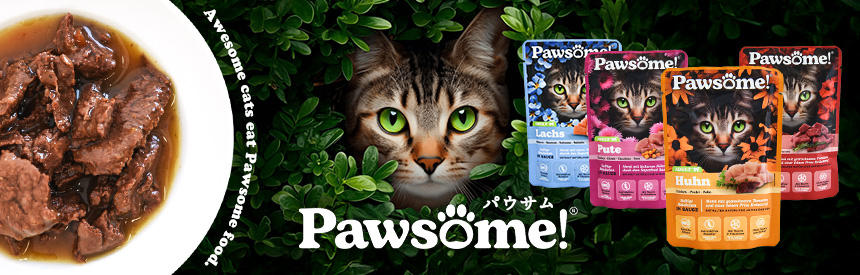 【新ブランド】キャッツファインフードの姉妹ブランド『Pawsome（パウサム）』登場（85g / 299円）